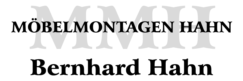 Logo Möbelmontagen Hahn